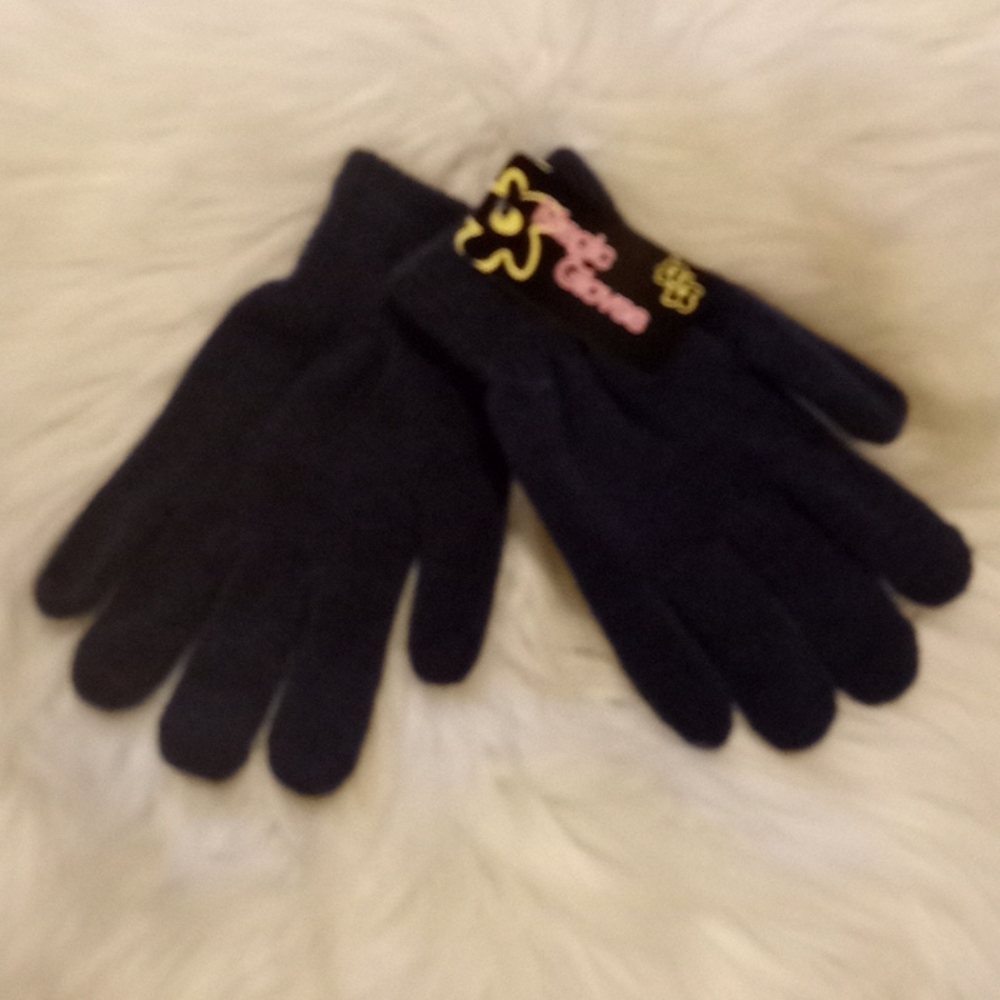 Kids-Navy Blue  Stretchy Magic Gloves